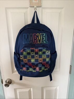 Marvel Navy Logo Backpack from Marvel x GAP